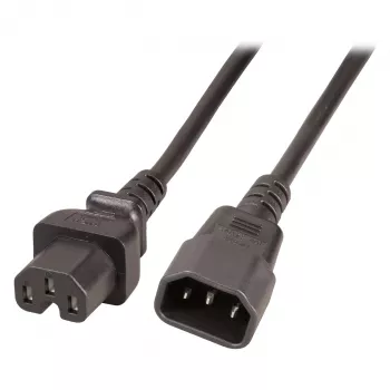 EFB Electronics Karštų prietaisų prailginimo kabelis C14 180° - C15 180° Juodas 3 m 3 x 1,00 mm² VDE (EK585.3V2)