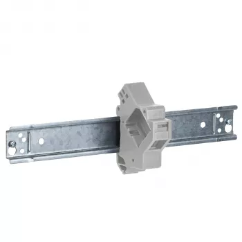 EFB Elektronik Keystone modulio laikiklis 1 prievadas, skirtas DIN bėgiui skirstomuosiuose skyduose, plastikinis, baltas (RAL 9010)