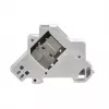 EFB Elektronik Keystone modulio laikiklis 1 prievadas, skirtas DIN bėgiui skirstomuosiuose skyduose, plastikinis, baltas (RAL 9010)
