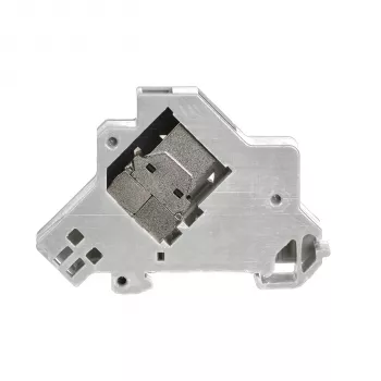 EFB Elektronik Keystone modulio laikiklis 1 prievadas, skirtas DIN bėgiui skirstomuosiuose skyduose, plastikinis, baltas (RAL 9010)