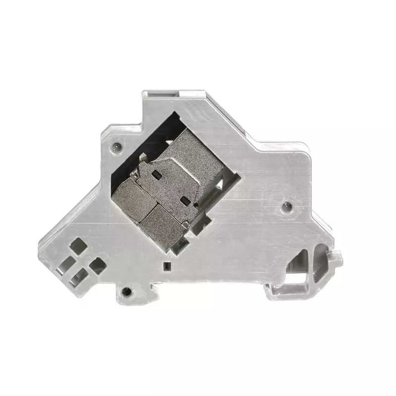 EFB Elektronik Keystone modulio laikiklis 1 prievadas, skirtas DIN bėgiui skirstomuosiuose skyduose, plastikinis, baltas (RAL 9010)