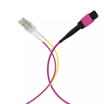 EFB ELEKTRONIK MPO-PLUS(F)-LC Trunk Cable OM4 8 Fibers Type B LSZH Heather Violet 5m