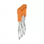 Weidmüller ZQV 2.5N 3 Cross-Connector, A-Series, 2,5 mm², 3-Pole, Orange