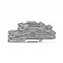 WAGO 2003-6646 daugiapakopė instaliacinė gnybtų kaladėlė, N/L/PE, 2.5 mm², Push-in CAGE CLAMP, pilka