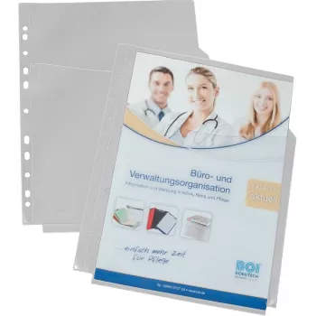 Eichner 10 Document Sleeves A4 Transparent Smooth