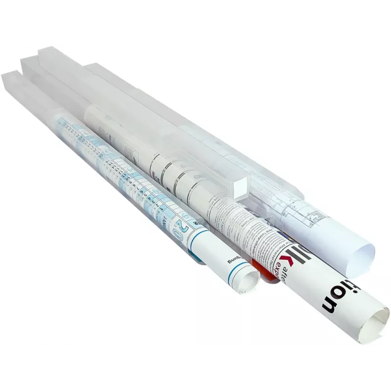 Eichner Planhülse 4,5 cm Transparent – dokumentų laikymo vamzdis