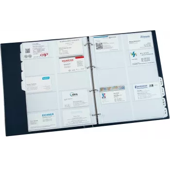 Eichner Business Card Folder DIN A4 Blue, 1 Piece