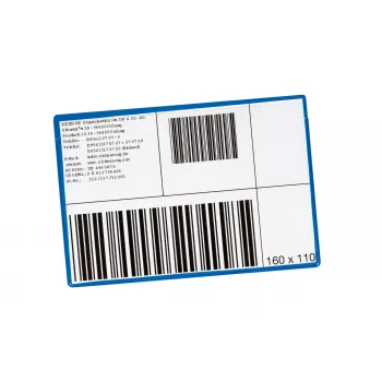 Eichner Label Pockets Blue 10 vnt. - Lipnus dokumentų laikiklis A4