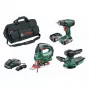 Belaidis Bosch PSR 1800 Li-2 + PST 18 Li + AdvancedOrbit 18 įrankių rinkinys, 18 V, 2 akumuliatoriai (06039A310W)