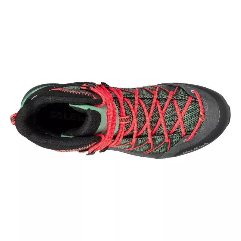 Salewa Mountain Trainer Lite Mid GTX Moteriški Žygiavimo Batai - Cactus/Fluo Coral - EU 40.5