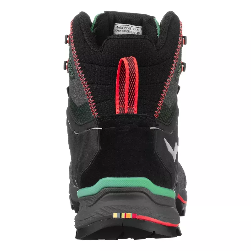 Salewa Mountain Trainer Lite Mid GTX Moteriški Žygiavimo Batai - Cactus/Fluo Coral - EU 40.5