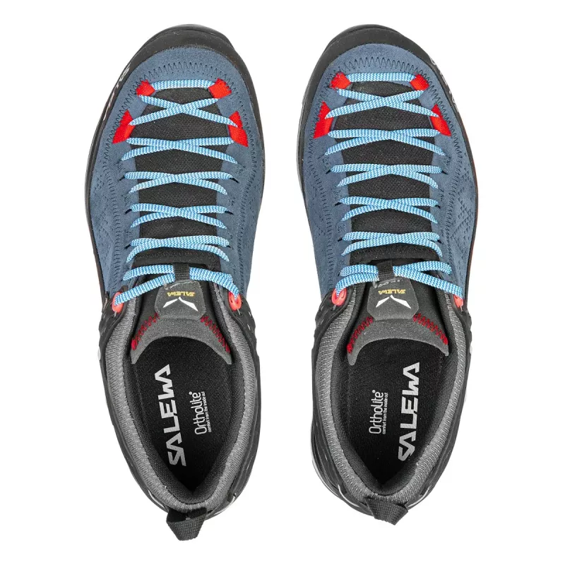Salewa Mountain Trainer 2 GTX Women's Approach Shoes - Dark Denim/Fluo Coral, Size 37