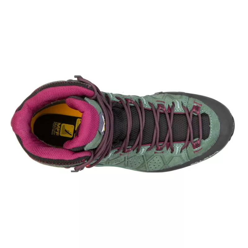 SALEWA Alp Trainer 2 Mid GTX Moteriški Žygiavimo Batai - Duck Green / Rhododendron - UK 4 (EU 36.5)