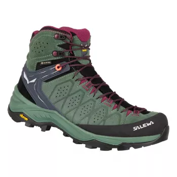 SALEWA Alp Trainer 2 Mid GTX Women's Hiking Boots - Duck Green/Rhododendron - UK 6 (EU 39)