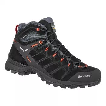 SALEWA Alp Mate Mid WP Hiking Boots Black Out/Fluo Orange UK 7.5 (EU 41)