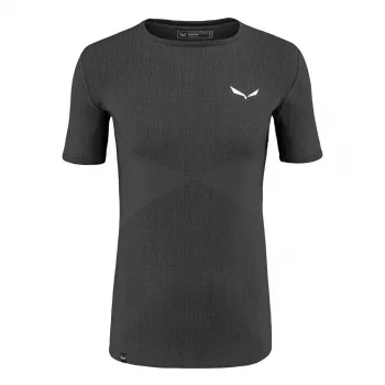 Salewa Zebru Medium Warm Merino T-Shirt Men's Onyx M
