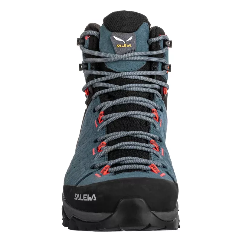 SALEWA Alp Trainer 2 Mid GTX Women's Hiking Boots - Java Blue/Fluo Coral - UK 4 (EU 36.5)