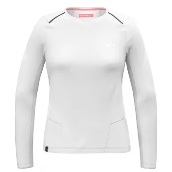 Moterų Salewa Pedroc Dry Tee marškinėliai - Balti