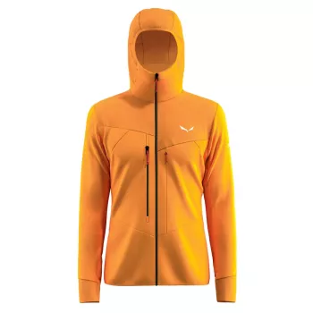 SALEWA vyriškas gobtuvo vilnonis švarkas „Hooded Fleece Jacket“ Turmeric L