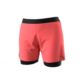 SALEWA Women's Dynafit Alpine Pro 2/1 Running Shorts - Cabana/Black Out, Size L