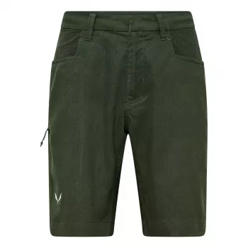 Salewa Agner Hemp Ripstop Shorts - Dark Olive - Dydis M