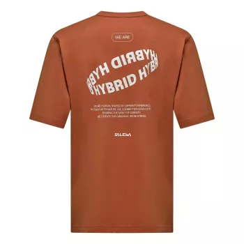 Salewa Eagle Hybrid Loose T-Shirt - Coffee Brown, L dydis