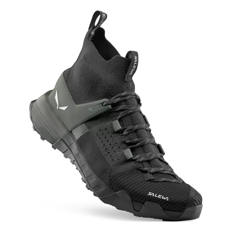 Salewa Wildfire NXT Knit Shoes Onyx Dark Olive