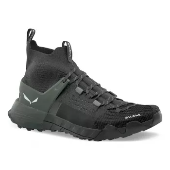 Salewa Wildfire NXT Knit Women's Approach Shoes - Onyx/Dark Olive - UK 6.5 (EU 40)