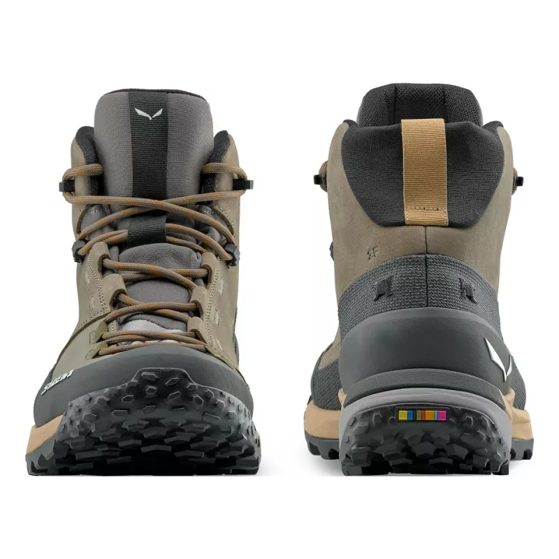 SALEWA Puez Leather Mid PTX Hiking Boots - Bungee Cord / Onyx