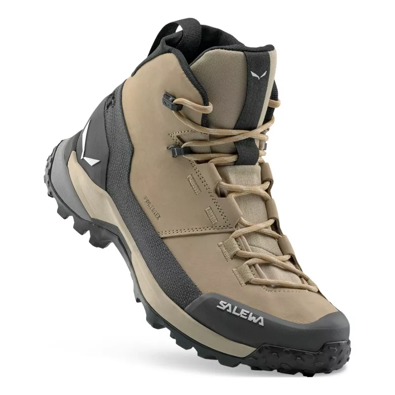 SALEWA Puez Leather Mid PTX Women Hiking Boots Onyx UK 5.5
