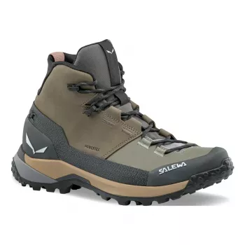 SALEWA Puez Leather Mid PTX Women's Hiking Boots - Bungee Cord / Onyx