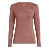 SALEWA Puez Melange Dry Long Sleeve Tee Women Pink S
