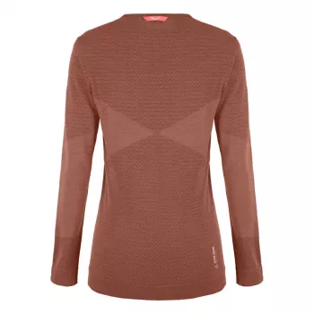 Salewa Zebru Medium Warm AMR L/S Tee Women's - Etruscan Red, dydis M