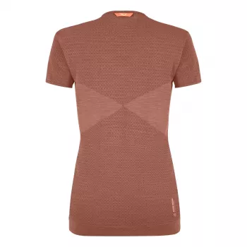 Salewa Zebru Medium Warm Merino T-Shirt - Etruscan Red, Size M