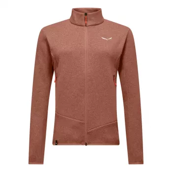 SALEWA Puez Rocca PL Women Fleece Jacket Etruscan Red