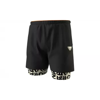 SALEWA Dynafit Trail 2-in-1 Running Shorts - Black Out/Overcast - Size S