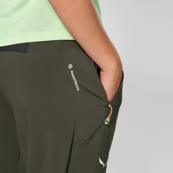 Salewa Pedroc 5 Dst Pant Women's Softshell Pants - Dark Olive, dydis S