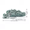 WAGO 2005-7642 Praleidžiamoji gnybtų jungtis, 4 mm², 32 A, 400 V, pilka, CAGE CLAMP