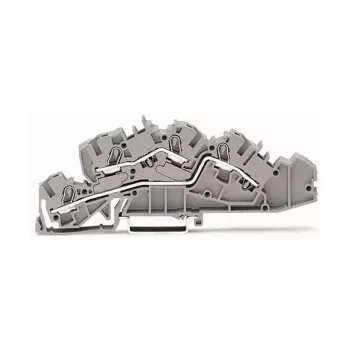 WAGO 2005-7642 Praleidžiamoji gnybtų jungtis, 4 mm², 32 A, 400 V, pilka, CAGE CLAMP