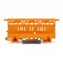 WAGO 221-500 Montavimo laikiklis 221 serijos sujungimo gnybtams, poliamidas, oranžinis, 17,5 mm x 25,5 mm x 77,6 mm