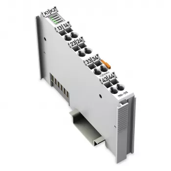 WAGO 750-515 skaitmeninių išėjimų modulis, 2 kanalai, 24 VDC, 0,5 A, CAGE CLAMP