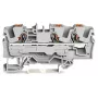 WAGO 2206-1301 3-Conductor Through Terminal Block with Push-button 6 mm² Grey
