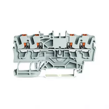 WAGO Praeinamoji gnybtų juosta 4 laidininkų Push-in 2,5 mm² pilka