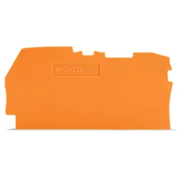 WAGO 2102-1292 galinė ir tarpinė plokštė, 0,8 mm, oranžinė