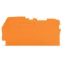 WAGO 2102-1292 galinė ir tarpinė plokštė, 0,8 mm, oranžinė