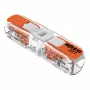 WAGO 221-2401 Inline Splicing Connector, 2-Conductor, 0.2-4 mm², 600 Pieces, Transparent/Orange