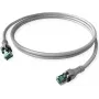 ZVK GMBH DualBoot Cat.6A S/FTP Push-Pull Patch Cable, pilka, 7,5 m