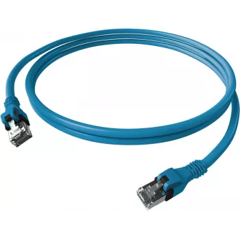 EasyLan saCon DualBoot Patch Cable Cat.6A S/FTP Blue 7,5m