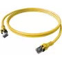 EasyLan saCon DualBoot Patch Cable S/FTP Cat.6A Yellow 2,0m