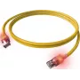 EasyLan DualBoot LED komutacinis kabelis RJ45 S/FTP Cat.6A (Class EA) su saCon kištuku, LSOH, geltonas, 7,5 m